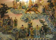 浮雕彩繪藝術(圖片截圖於網路)