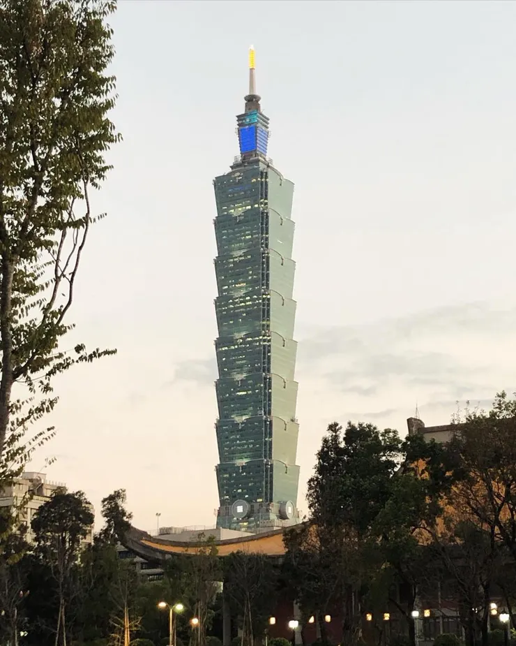日，於國父紀念館附近拍攝的101