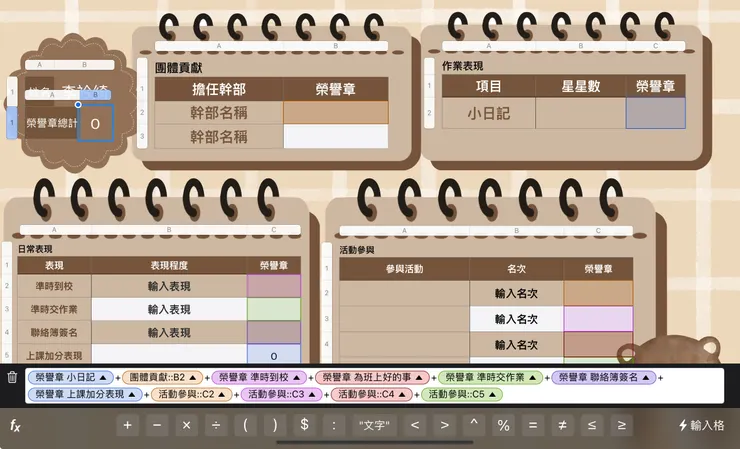 函數加總，分數自己來