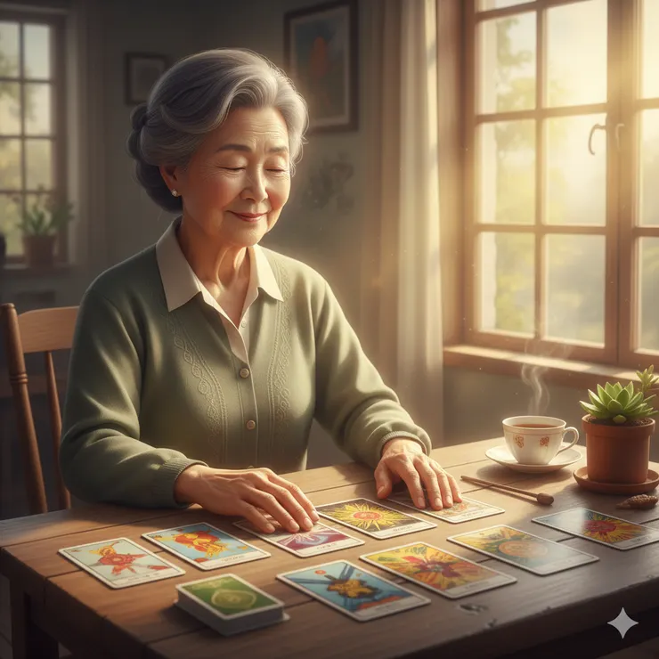 長輩與牌卡的深度對話