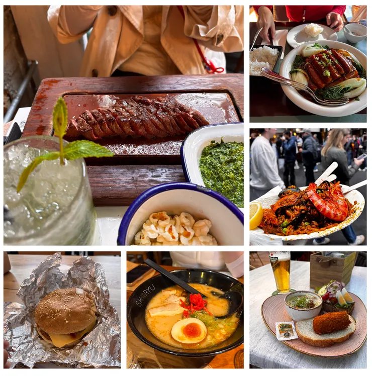 照片中的食物，是我在歐洲兩週裡，少數吃到的美食。