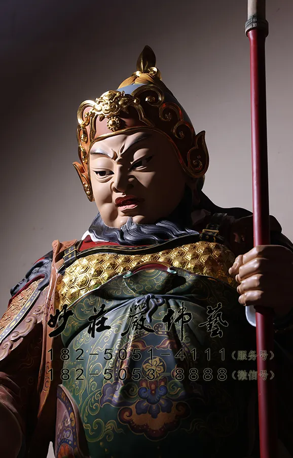 楊將軍彩繪神像側面近照現場實拍圖