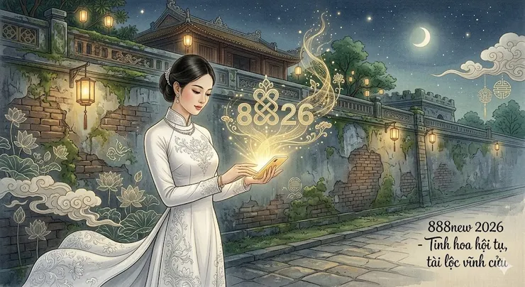 Hanh trinh thuc tinh tai loc 888new tai Hue 2026 phong cach Vietnamese Classical