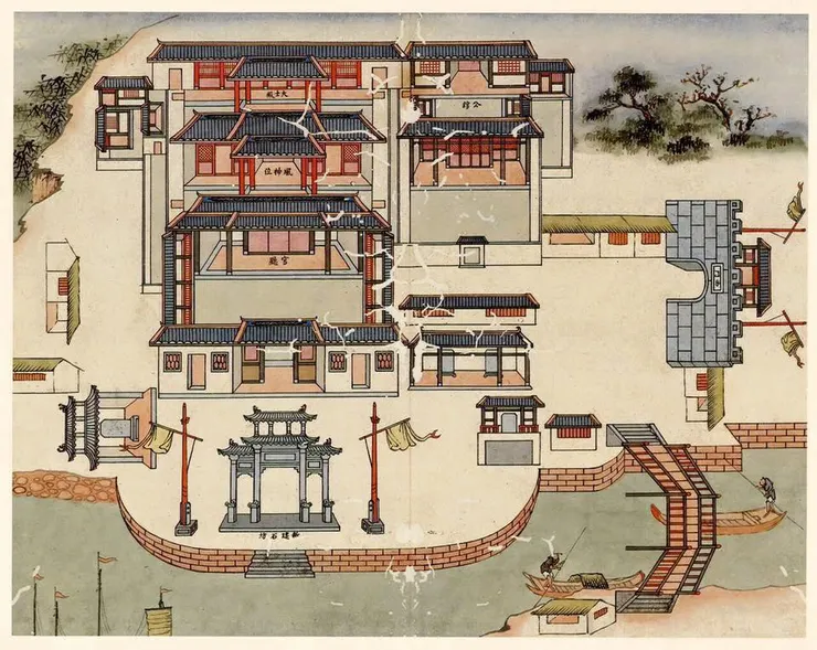 《重修臺郡各建築圖說》的接官亭