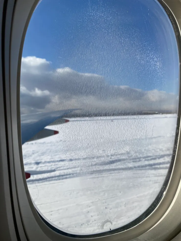 按時順利抵達北海道新千歲空港