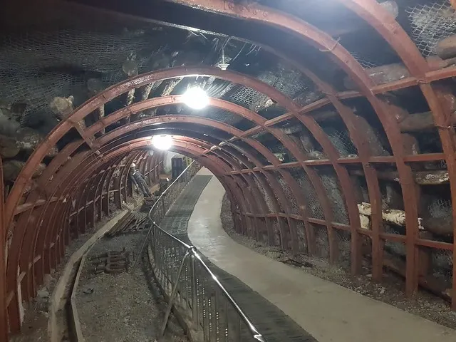 恩城炭礦的復原坑道
