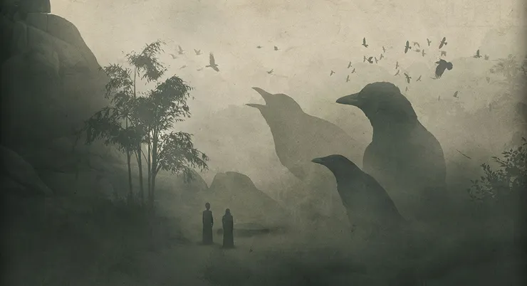 我心裡的黑鳥，我生命裡的招喚師。這照片攝於一九七五年。