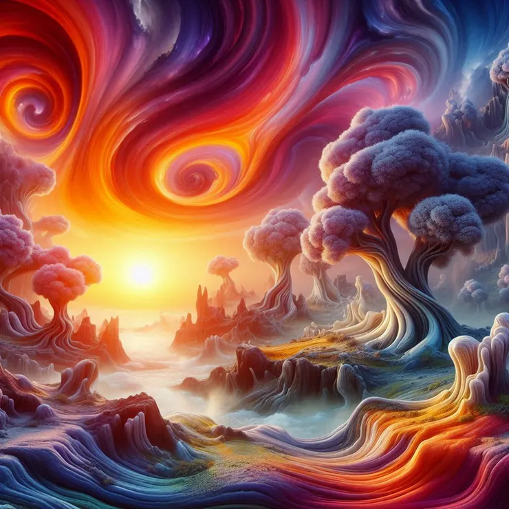 Bing幫我畫的「不可同日而語」