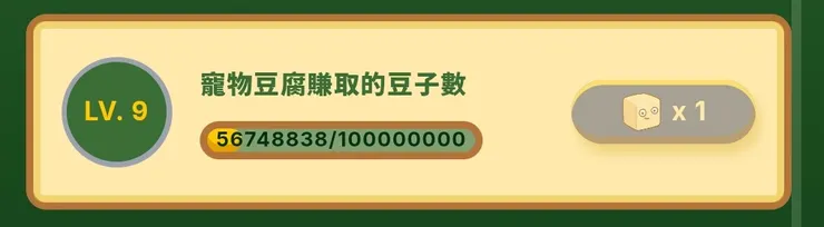 菓子的寵物豆腐還在努力中，加油XD
