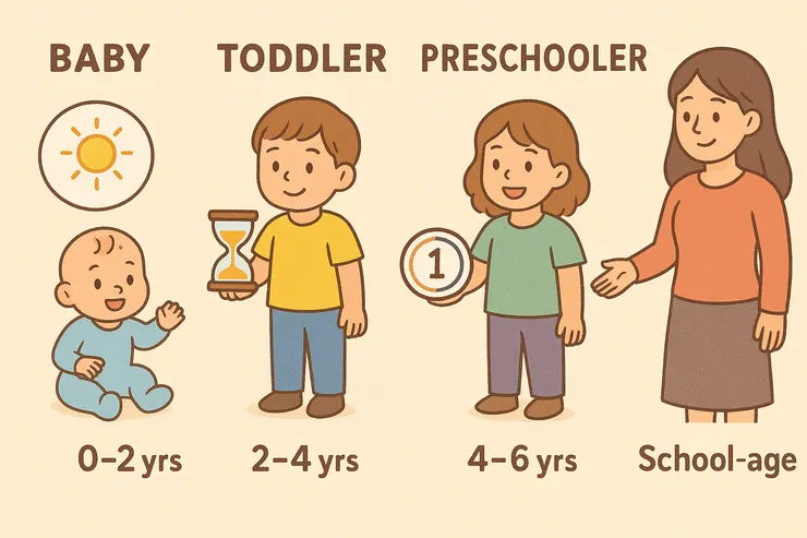 孩子的時間感，是一步步長出來的，時間觀念是從日夜開始的