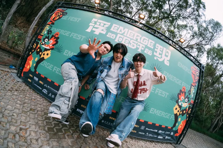 韓國樂團 KIK，由成員吳明錫、鄭禹碩和鄭旻赫所組成。photo source：浮現祭 EMERGE FEST 