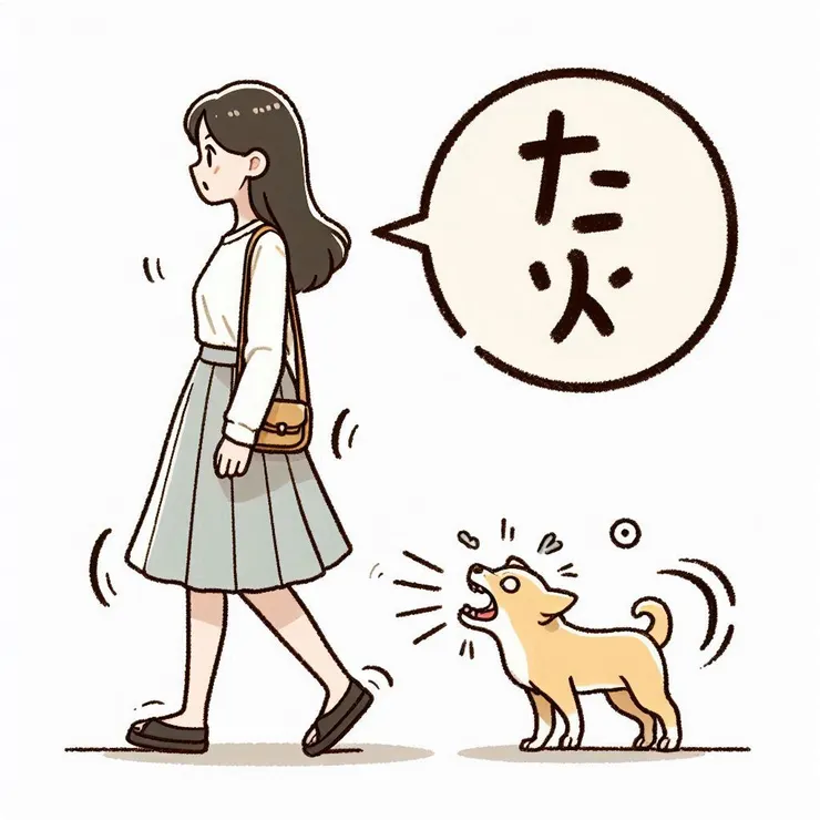 示意圖：不必因狗吠而憤恨，遠離就好。(圖片來源：Copilot AI 生成圖)