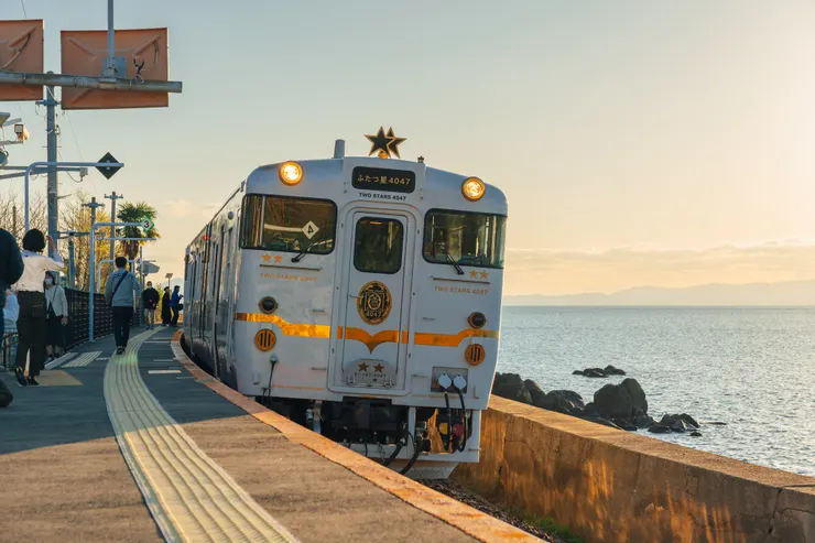 觀光列車停靠時間約十分鐘左右