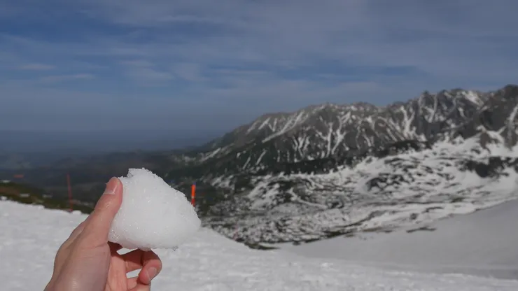 這雪吃起來的感覺...嗯，就是冰，沒味道的那種