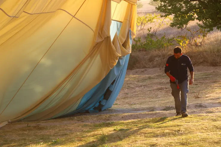 Cappadocia的熱氣球工作人員，攝影於土耳其2023.9