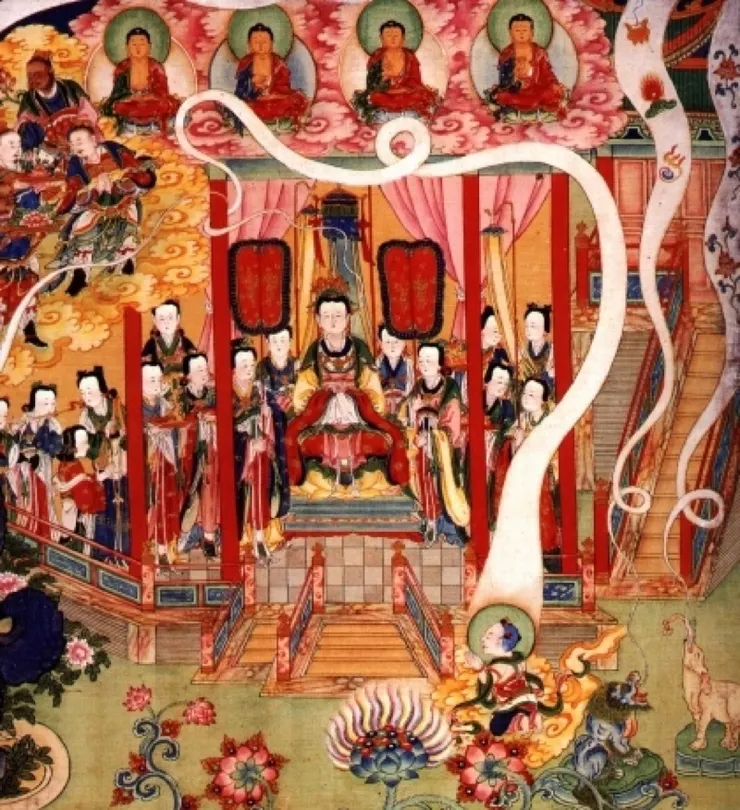 善財童子 拜摩耶夫人