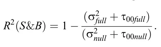 空模型=Null, 比較模型 = Full