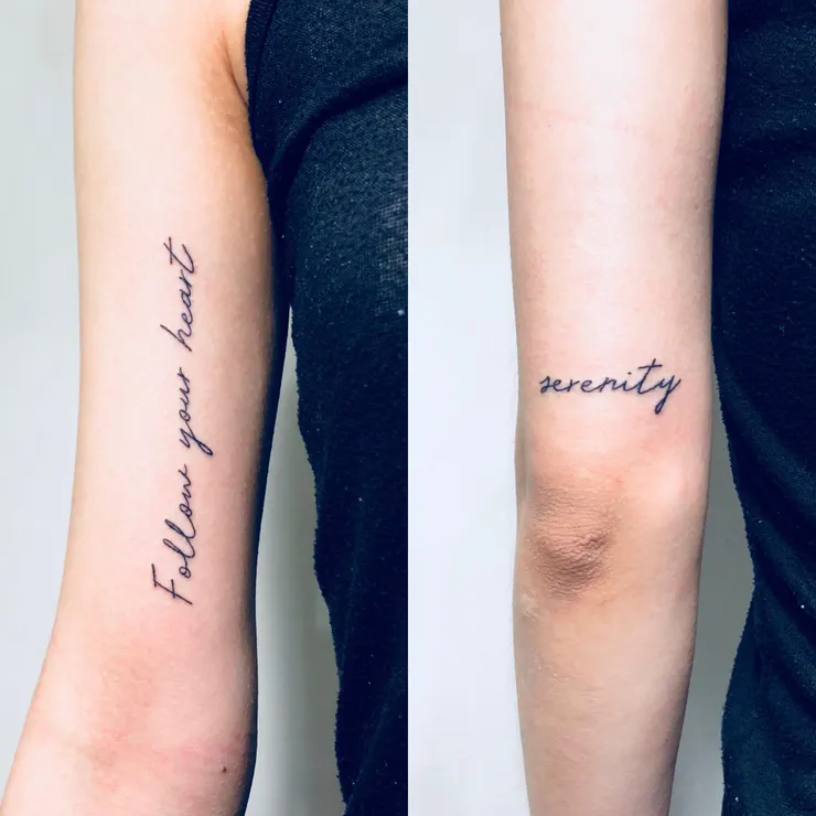 凱克刺青作品-草寫