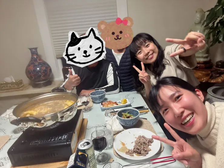 才喝幾口酒就滿臉通紅的我