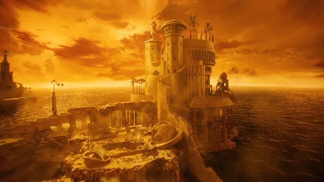 遠景用於區域介紹跟畫面特色(圖片來源:《Poor Things》劇照)