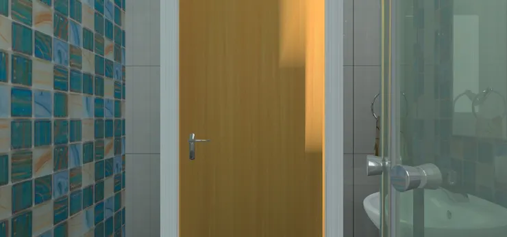 一開門進來看到的是馬桶...