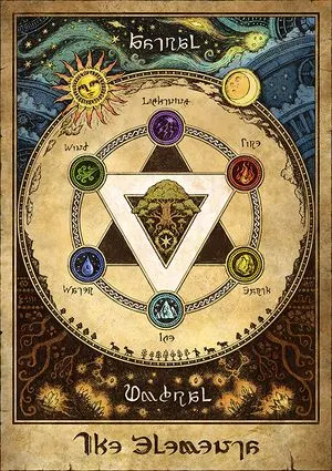 ▲ 遊戲中表示元素關係的示意圖