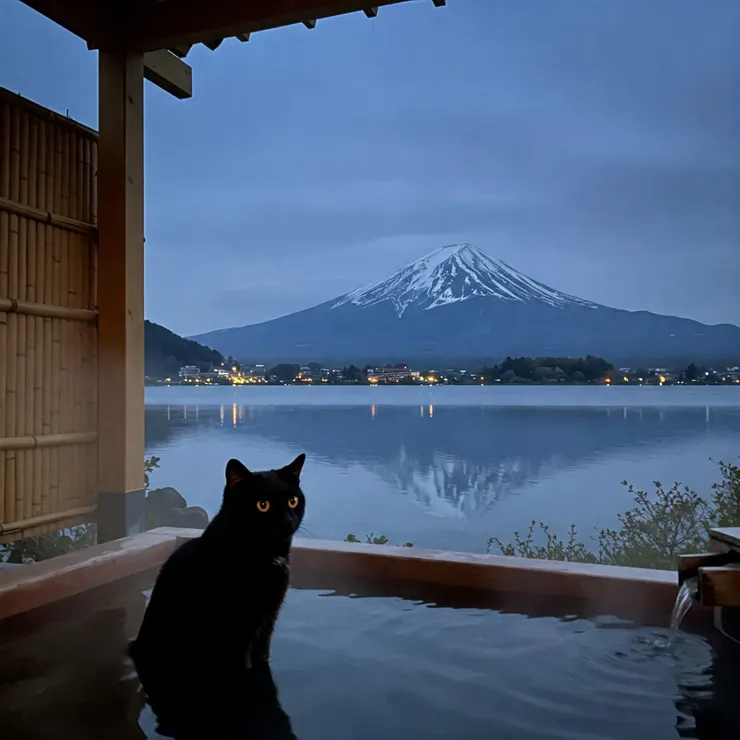 所謂的逆富士就是山湖相映成趣