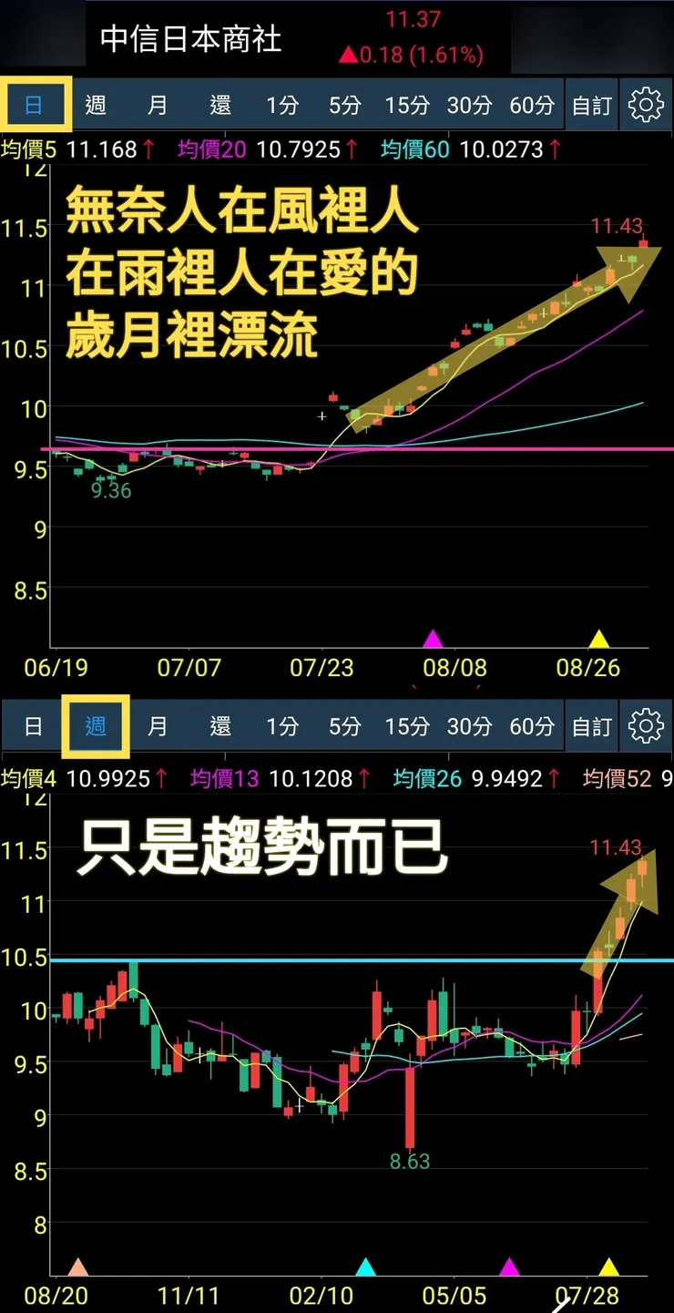 無奈人在風裡，人在雨裡，人在愛的歲月裡漂流～讓愛走，讓愛擁有自己的自由