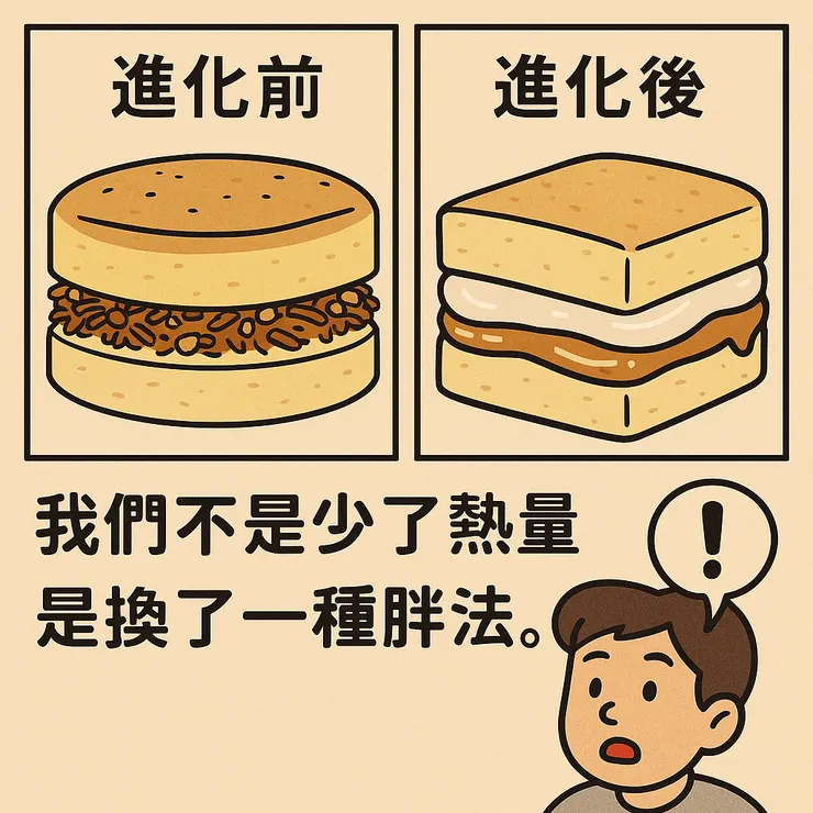 古早味蛋糕的轉職路線- 我們不是少了熱量，是換了一種胖法。