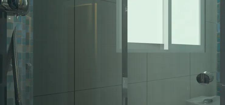 跟我家唯一的分別是我家的洗手間沒有窗。