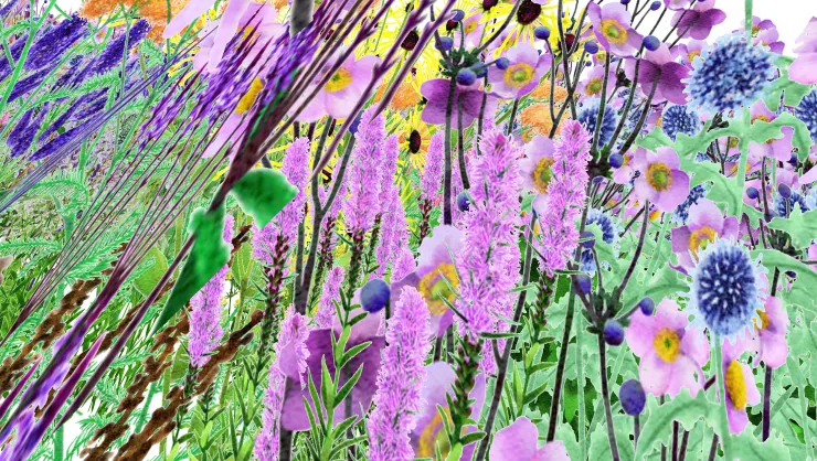 Pollinator Pathmaker in Human Vision by Alexandra Daisy Ginsberg (2023) © Alexandra Daisy Ginsberg Ltd.