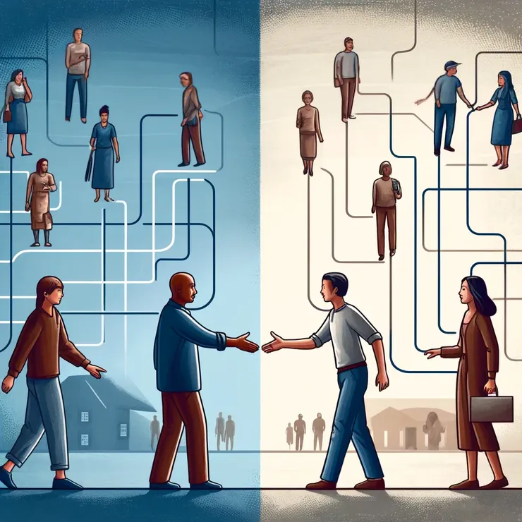 圖4. 人脈。Created by ChatGPT