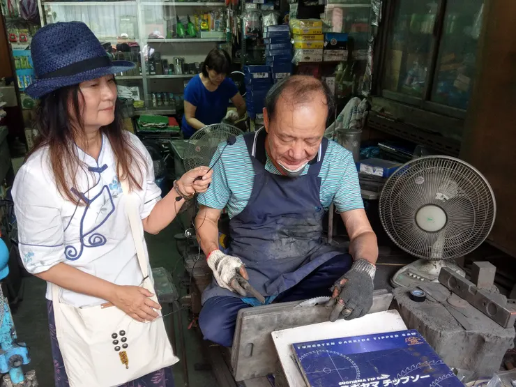 Sindy老師訪問文山磨鉅店老闆(拍攝日期2019.9.27)