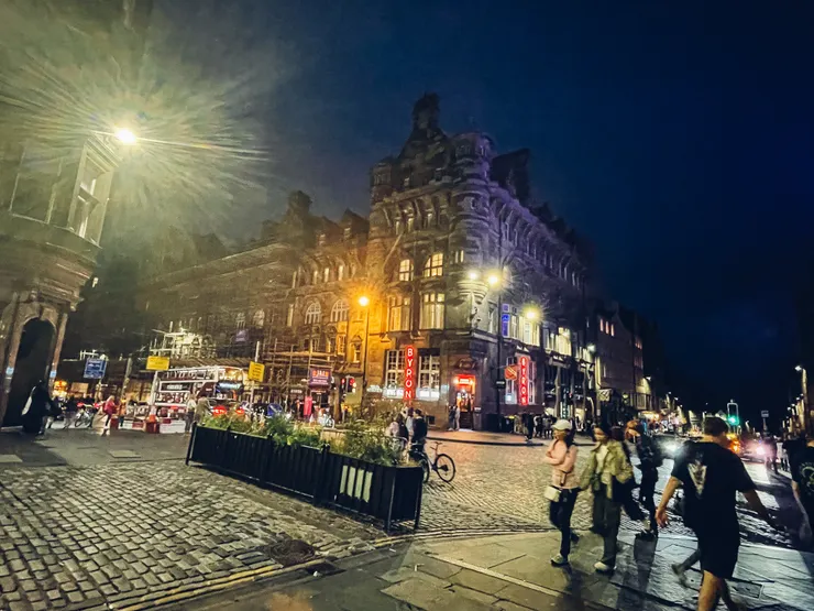 View of Edinburgh night shot by Emma@Edinburgh,Scotland .08/2024.