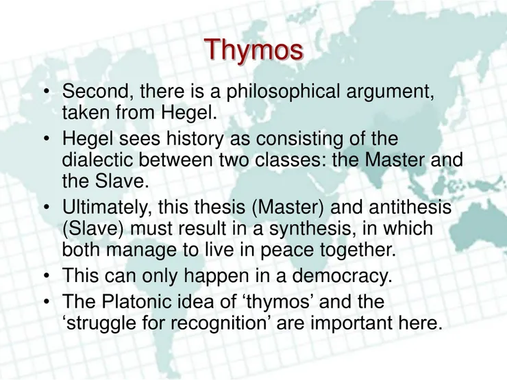 黑格爾thymos論的要旨