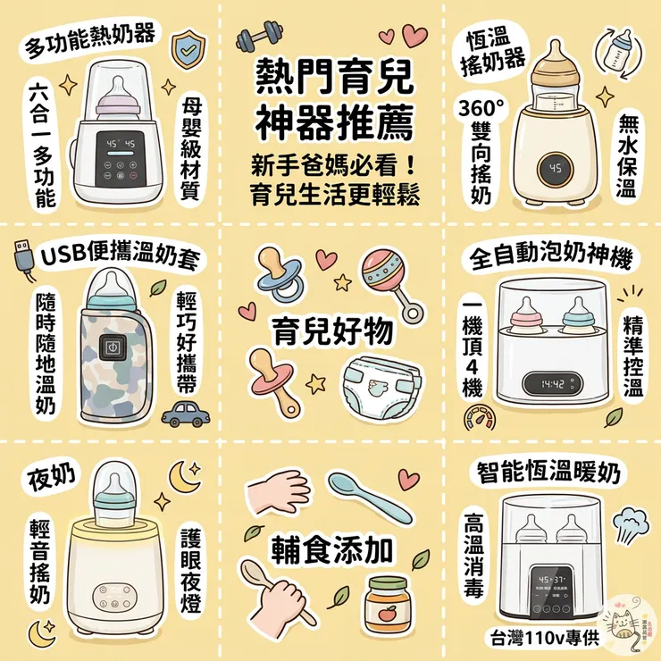 【恆溫熱奶器推薦】半夜熱奶不崩潰！Dcard/PTT熱議評比：新手爸媽/夜間餵奶，六合一溫奶器/雙瓶全自動搖