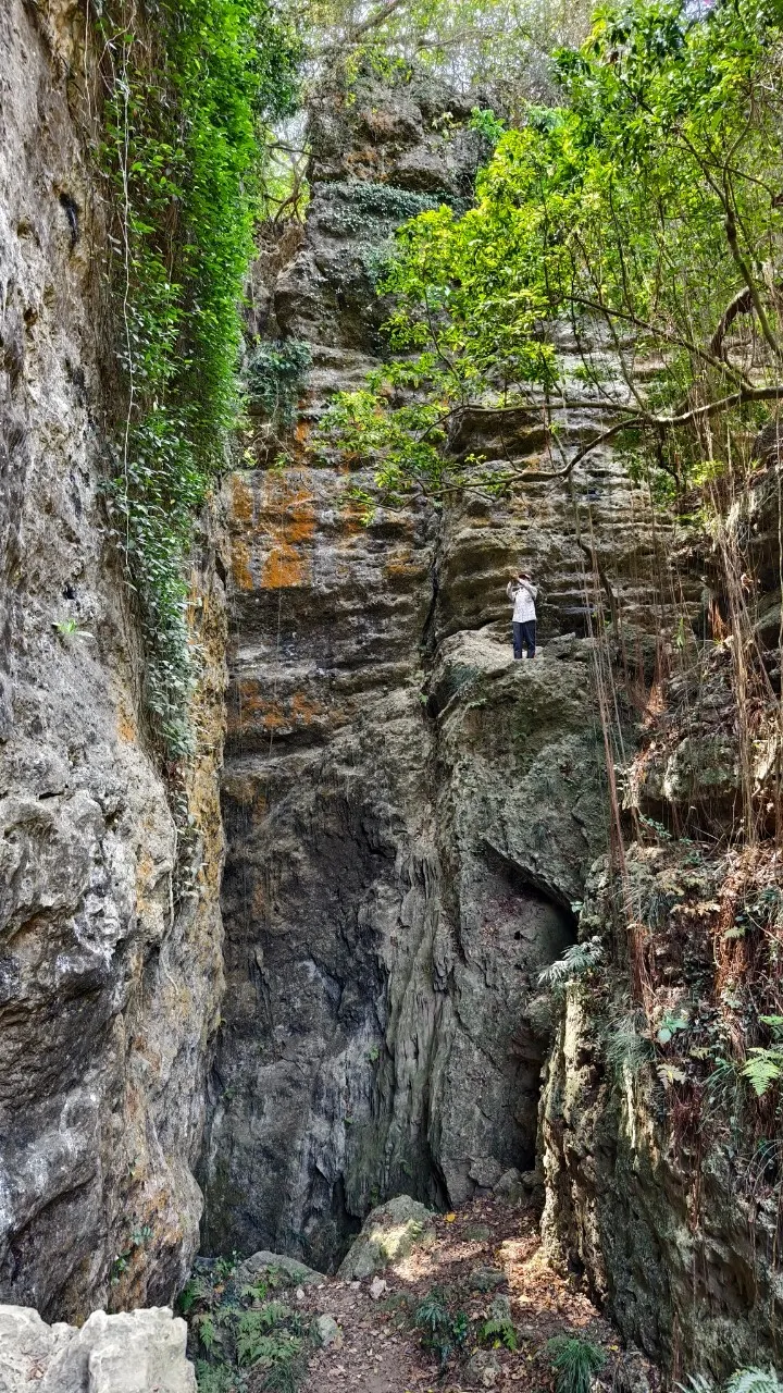 置身於懸崖峭壁中