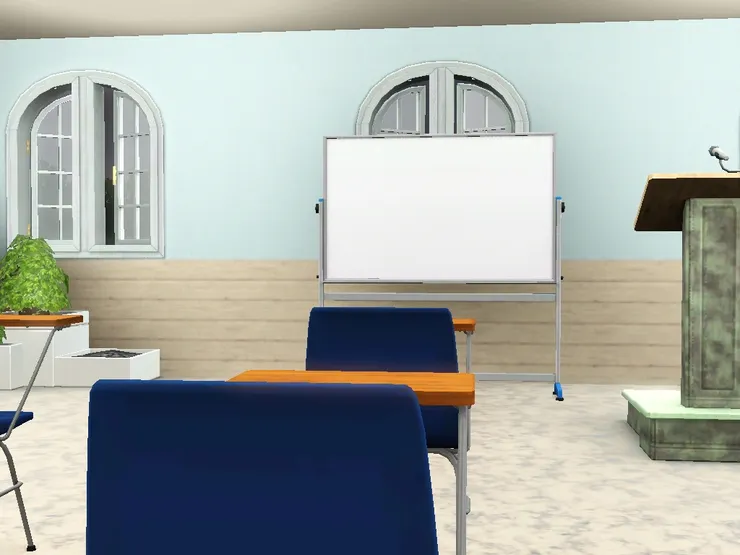 教學的房間也一定有白板。