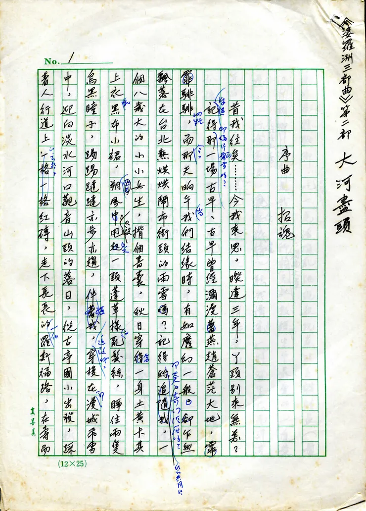 圖片來源：書籍原稿（李永平數位主題館）