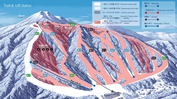 夏油高原滑雪場滑道