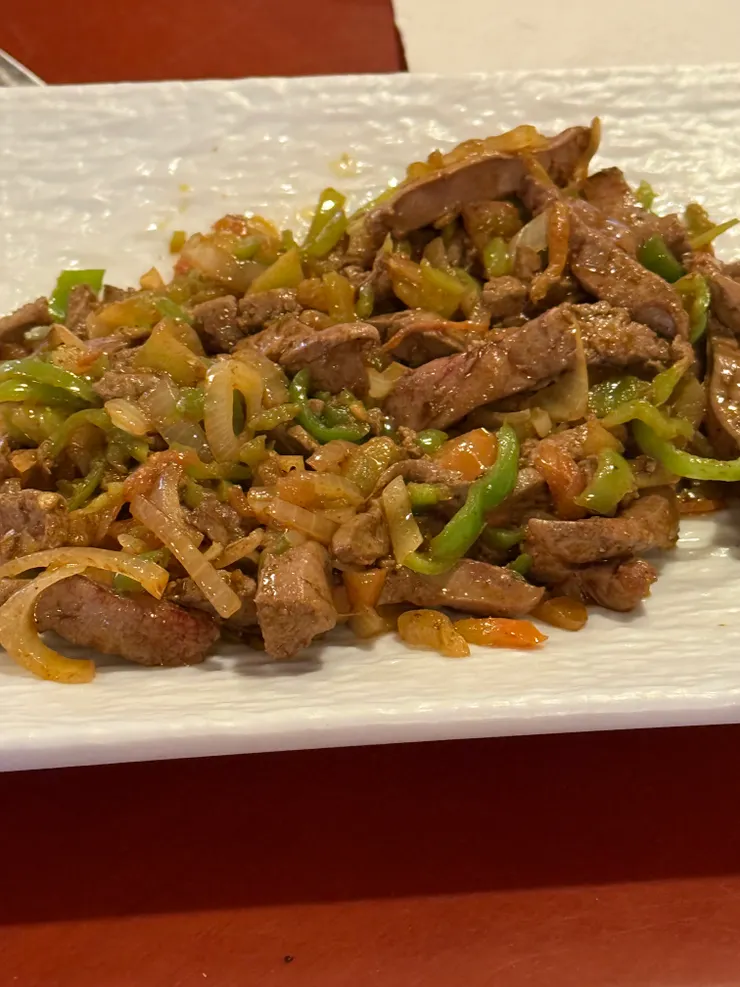 炒內臟（這盤是羊肝～）