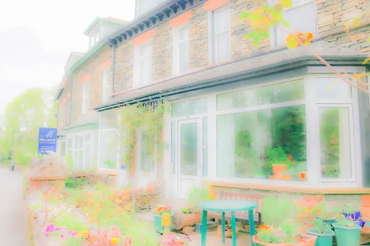 湖區溫德米爾的民宿一條街之一