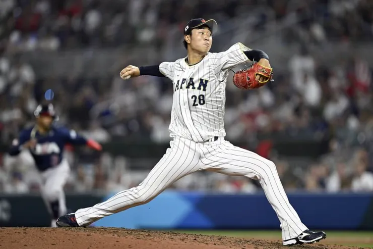 曾入選日本國家隊的高橋宏斗(圖片來源:共同社)