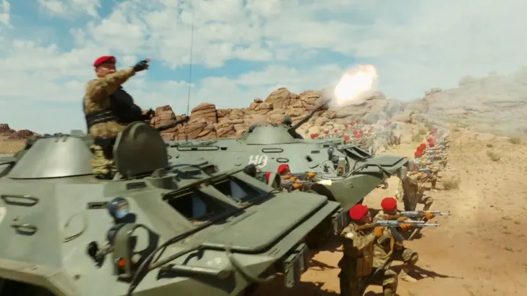 浩浩蕩蕩前來支援的蒙古軍隊