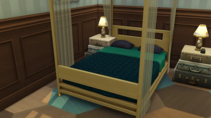 我覺得這張床很像酒店裏的床。