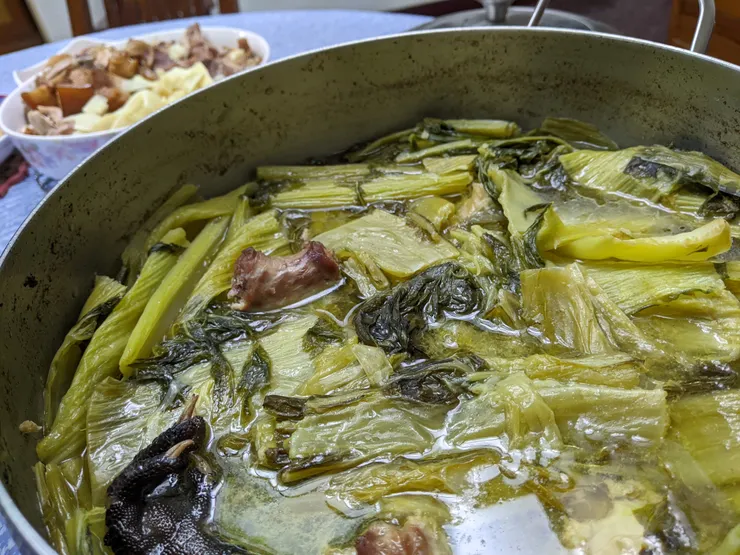 大芥菜是年夜飯桌上必備的長年菜擔當！