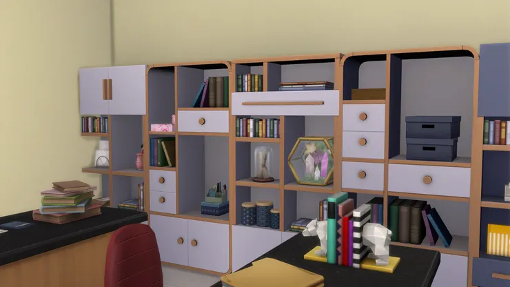 櫃子裏既然有教材教具,那自然有書和不同的器材。