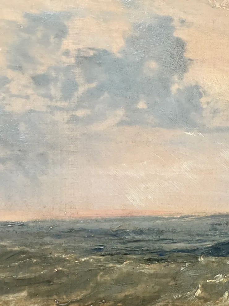 威廉透納畫作_懷特島的海天研究