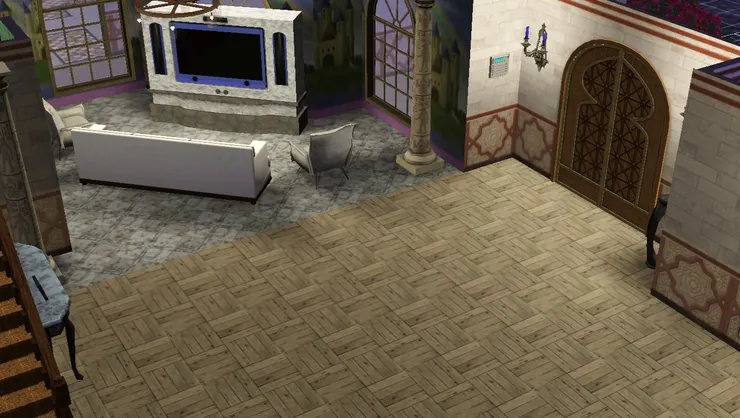 大門在客廳旁邊，很符合普通家居的格局。