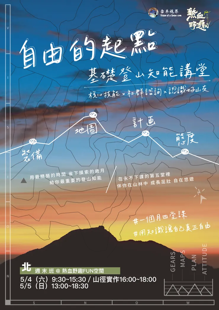 自由的起點2024年5月班開始招生囉！